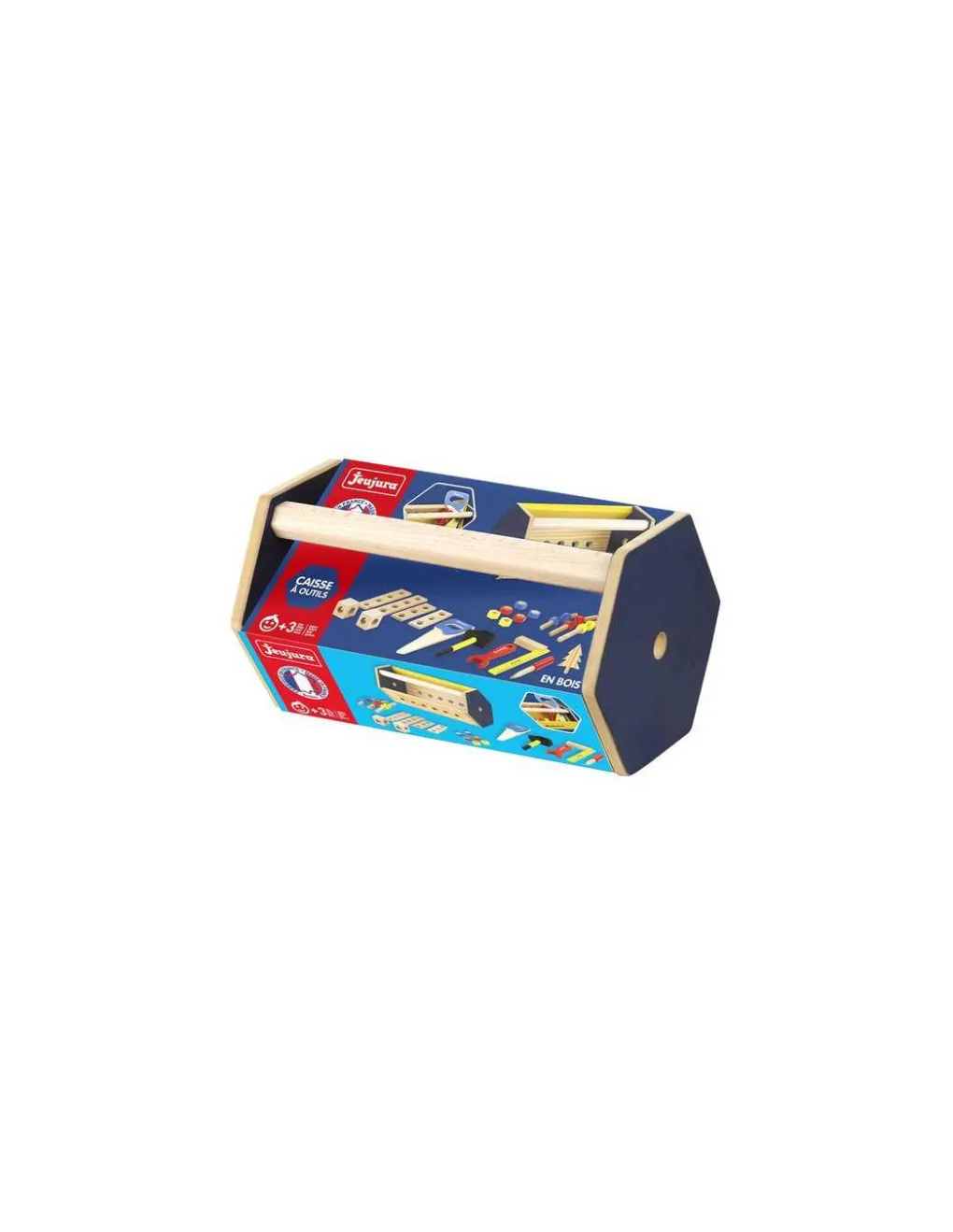 Jeujura Caisse à outils en bois - Outlet