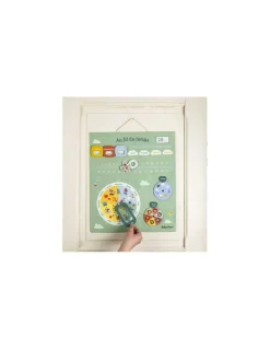 Lilliputiens Calendrier Au fil du temps vert - Online