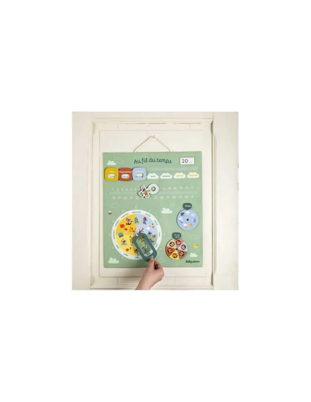 Lilliputiens Calendrier Au fil du temps vert - Online