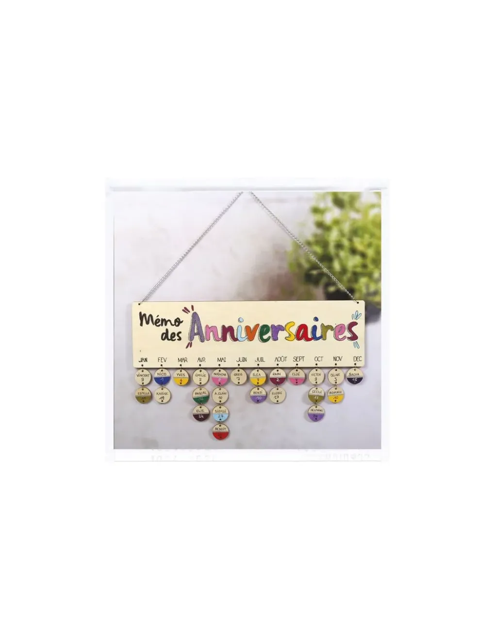 Graine Creative Calendrier des anniversaires en bois - Graine créative Outlet