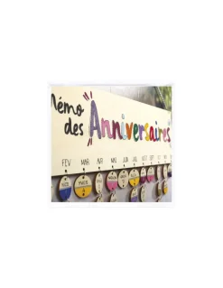 Graine Creative Calendrier des anniversaires en bois - Graine créative Outlet