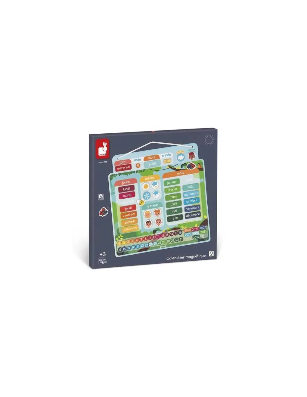Janod Calendrier magnétique - New