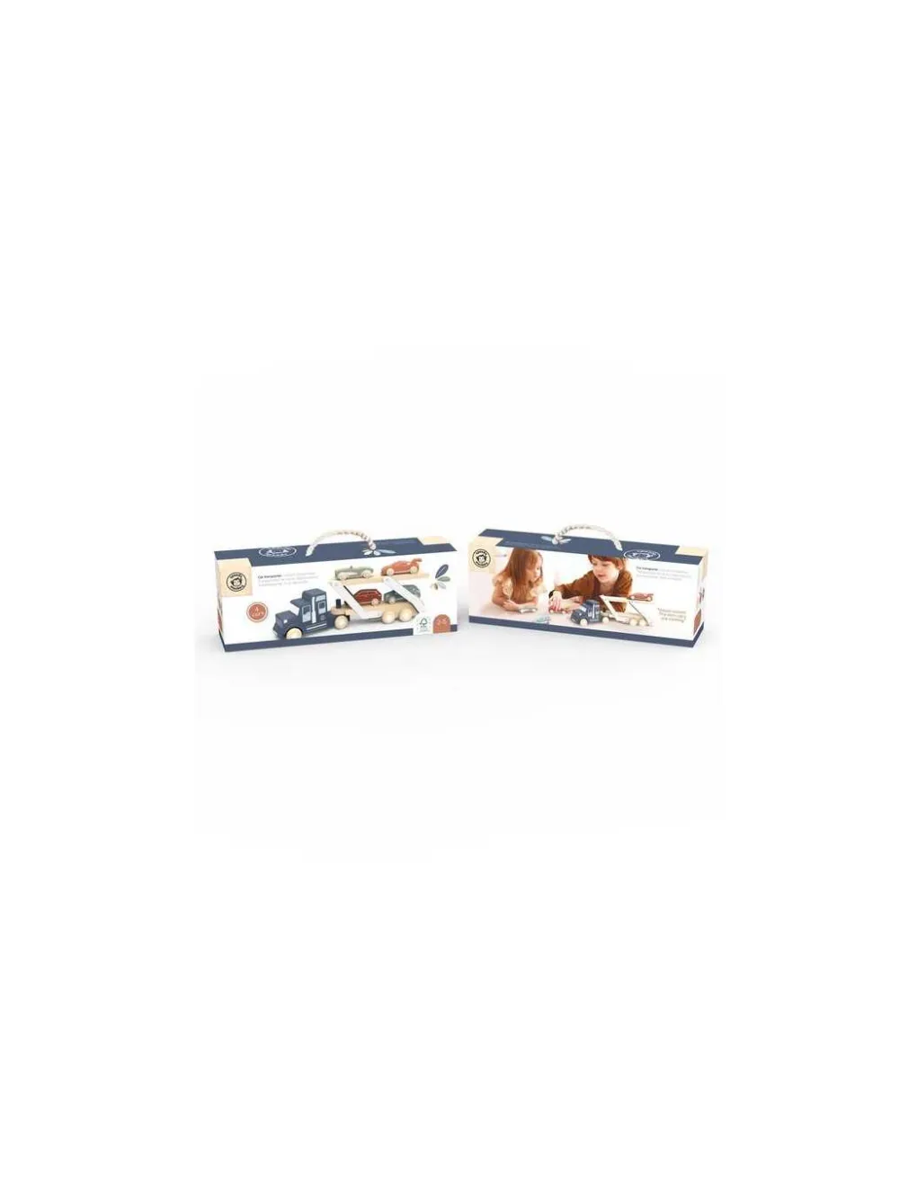 Speedy Monkey Camion transporteur en bois - Discount