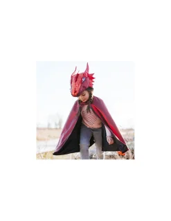 Great Pretenders Cape de dragon rouge irisé 4-6 ans - New