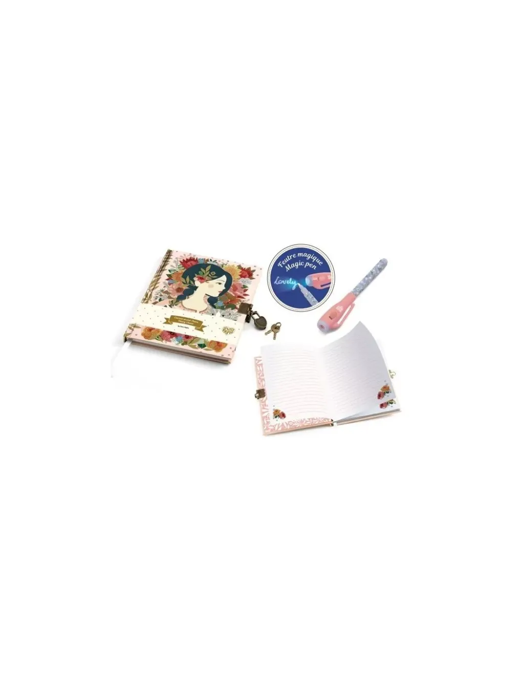 Lovely Paper by Djeco Carnet secret avec feutre magique Oana - Djeco Online