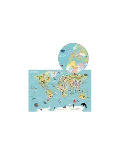Vilac Carte du Monde magnétique Ingela P. Arrhenius - Discount