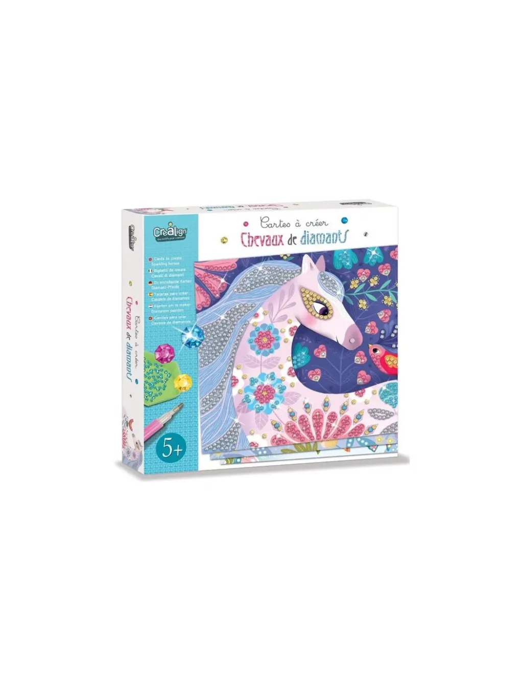 Crea Lign’ Cartes à créer Chevaux de diamants - CréaLign' Best