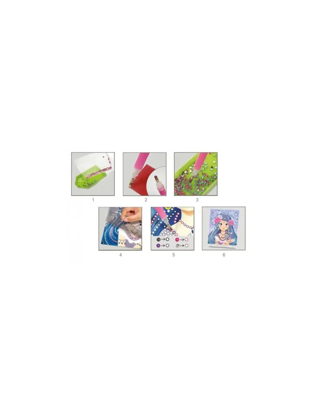 Crea Lign’ Cartes à créer demoiselles de diamants - CréaLign' Discount