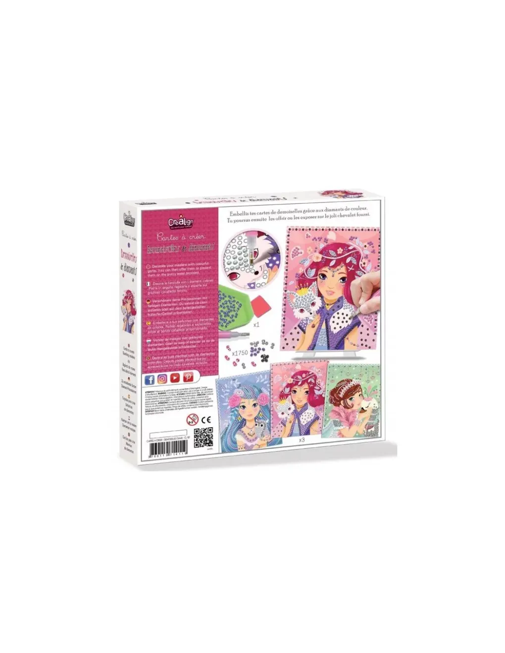 Crea Lign’ Cartes à créer demoiselles de diamants - CréaLign' Discount