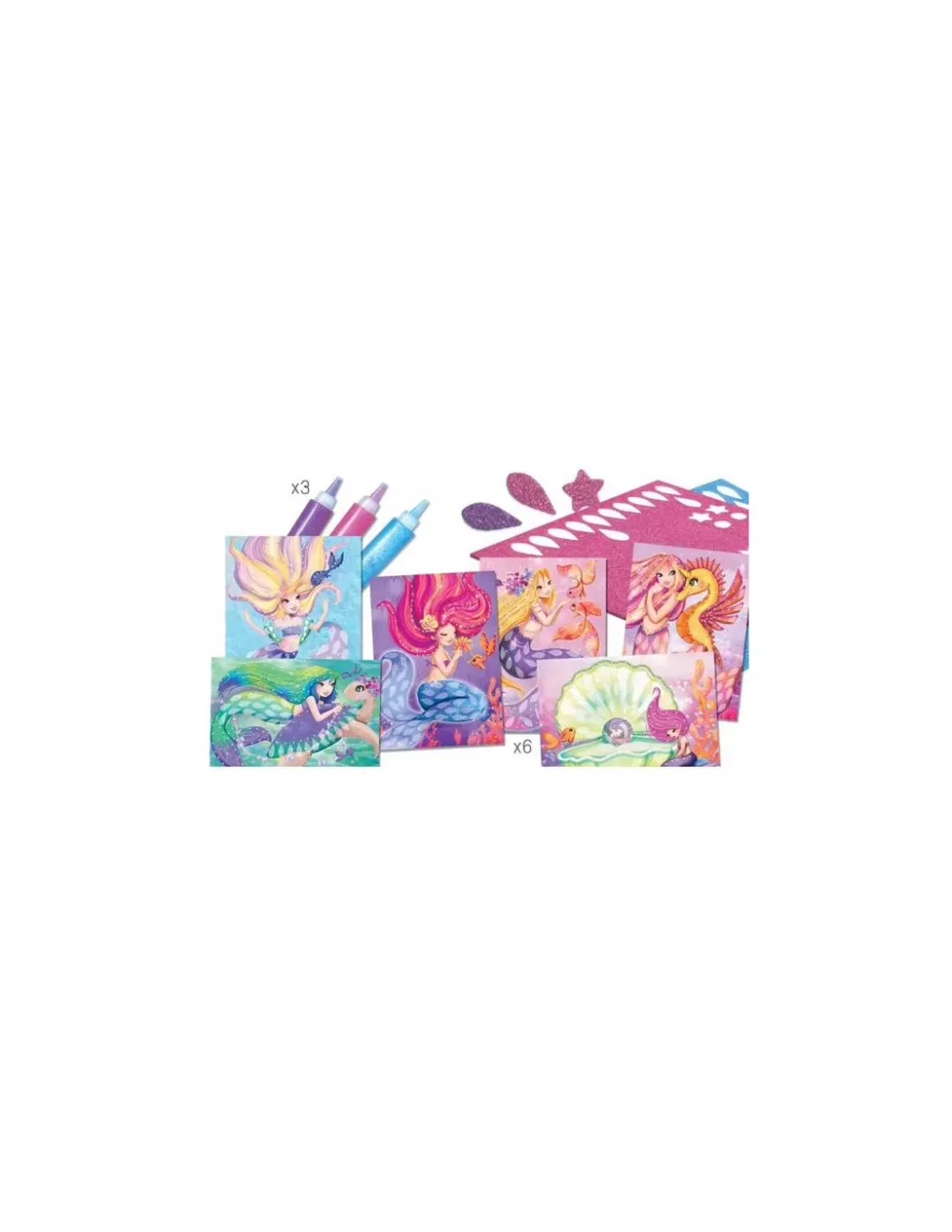 Crea Lign’ Cartes à créer Sirènes scintillantes - CréaLign' Clearance