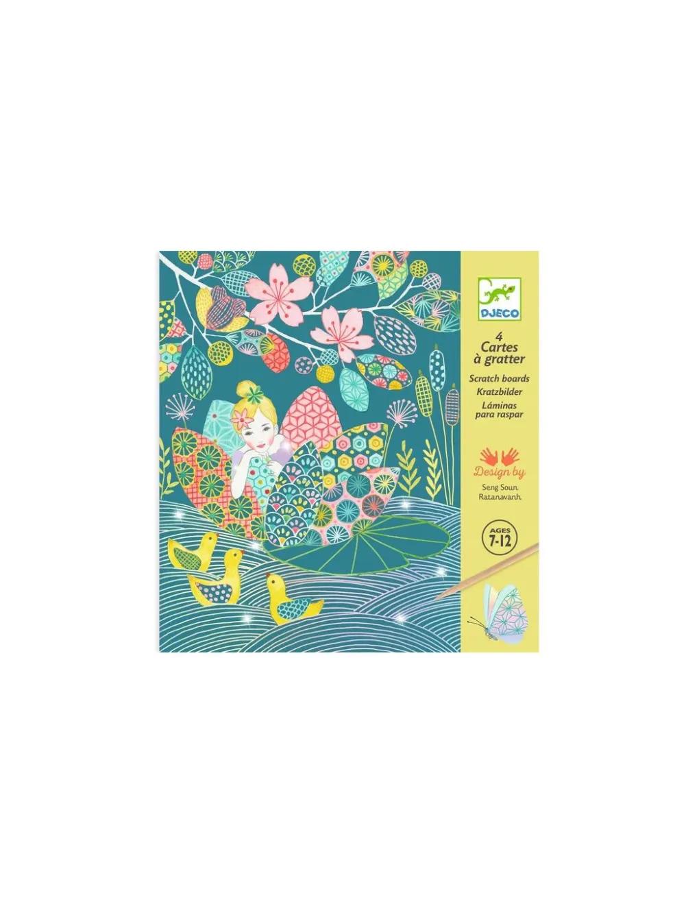 Djeco Cartes à gratter L'étang - Sale