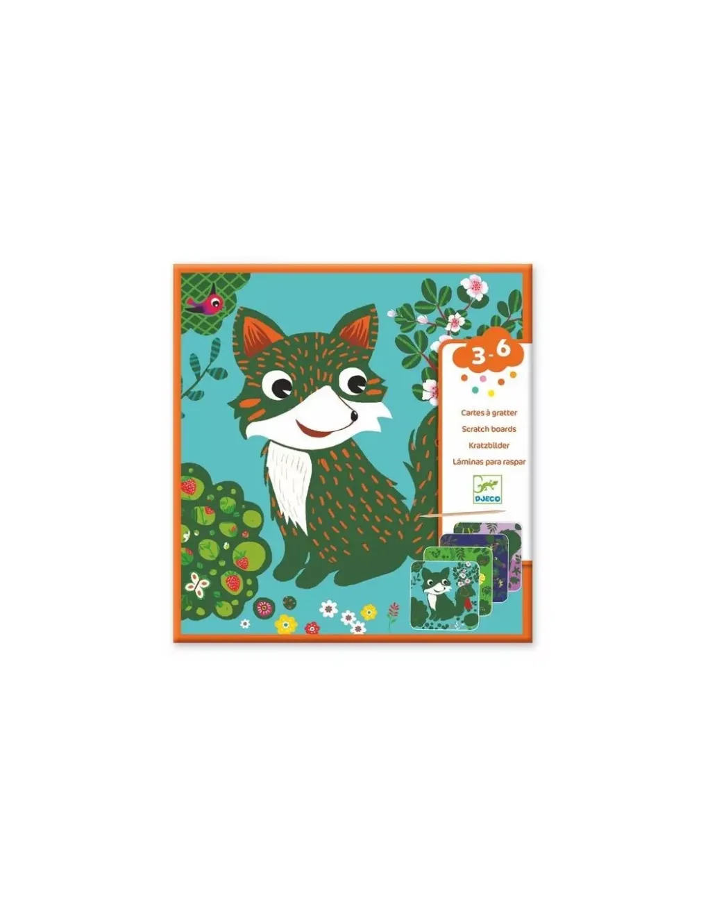 Djeco Cartes à gratter petites bêtes - Outlet