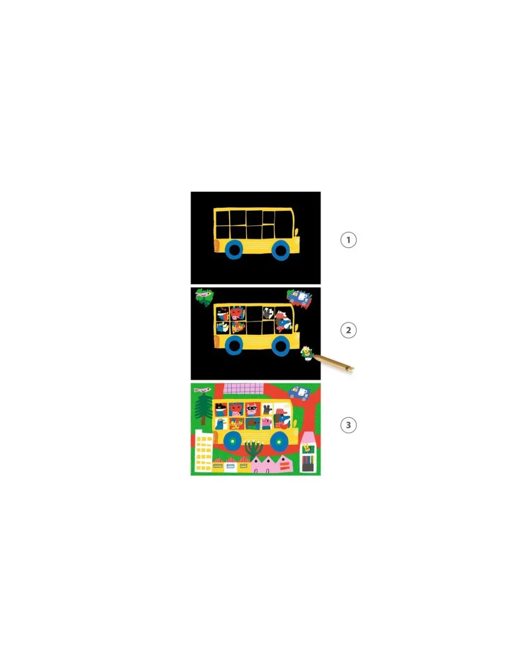 Djeco Cartes à gratter Véhicules à découvrir - Hot