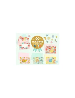 Lovely Paper by Djeco Cartes d'invitation Fées d'un jour - Djeco Discount