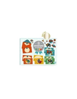 Lovely Paper by Djeco Cartes d'invitation Pow Bang - Djeco Online