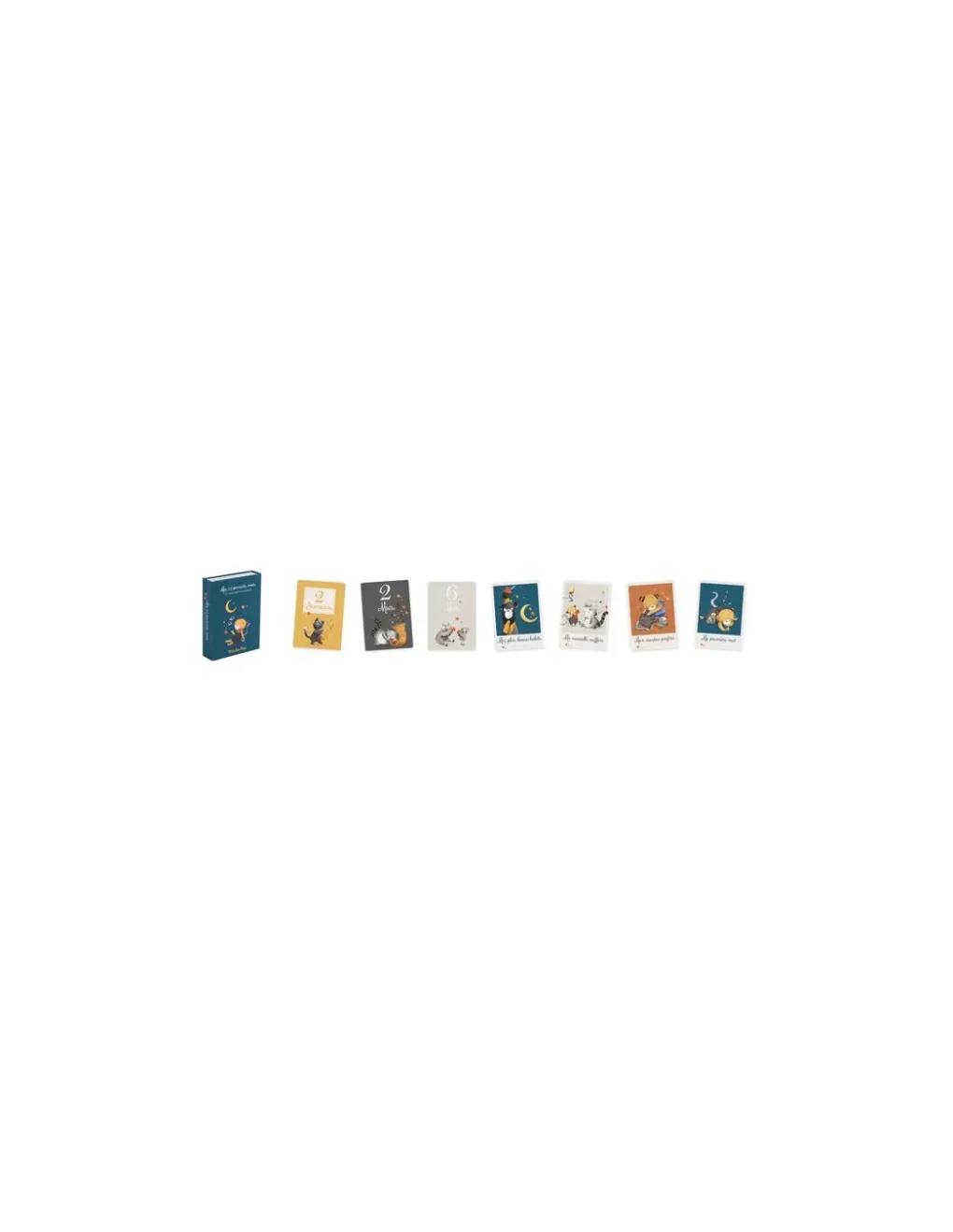 Moulin Roty Cartes Mes 12 premiers mois Les Moustaches - Best