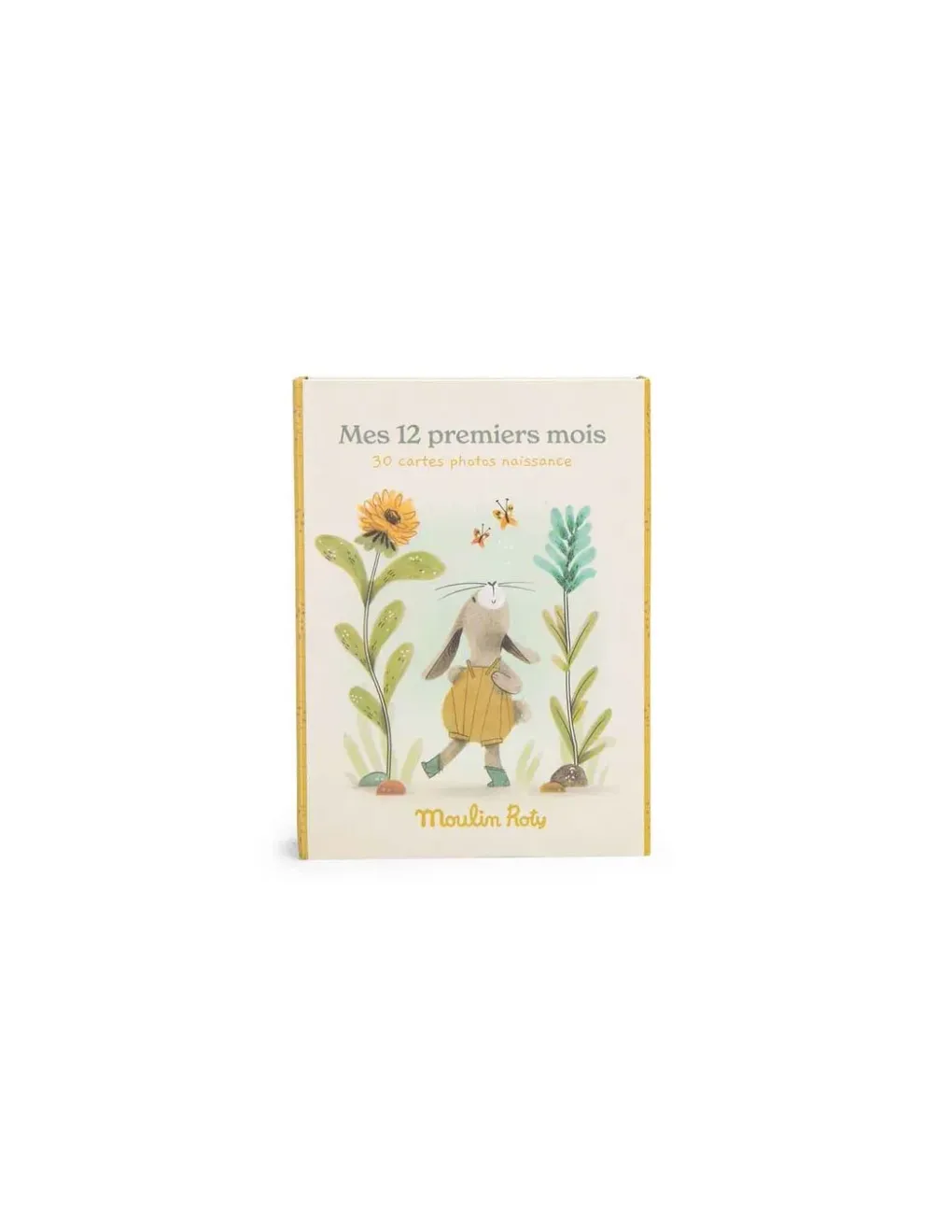 Moulin Roty Cartes Mes 12 premiers mois Trois Petits Lapins - Hot