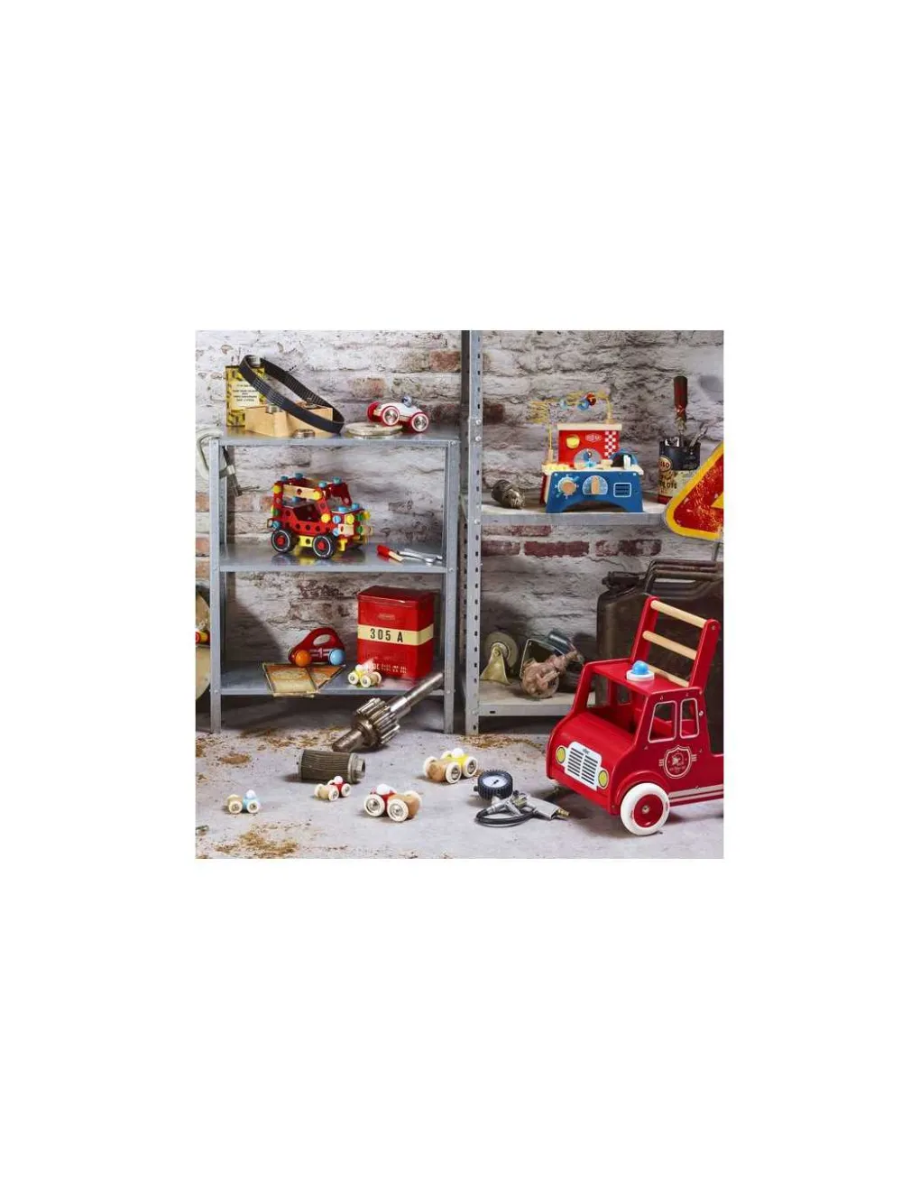 Vilac Chariot de marche camion de pompiers - Sale