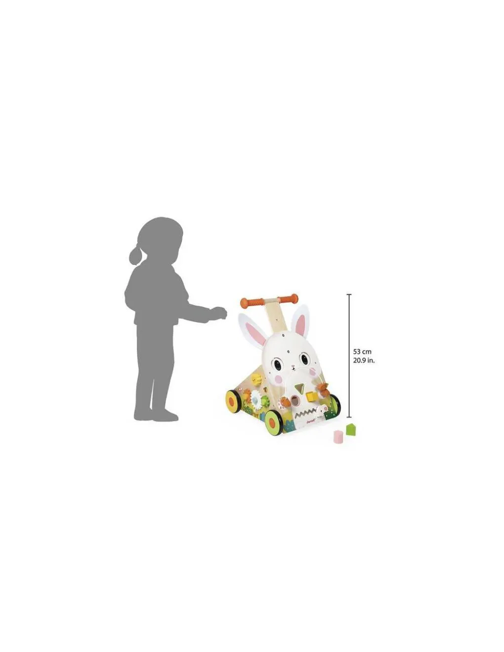 Janod Chariot de marche Lapin -