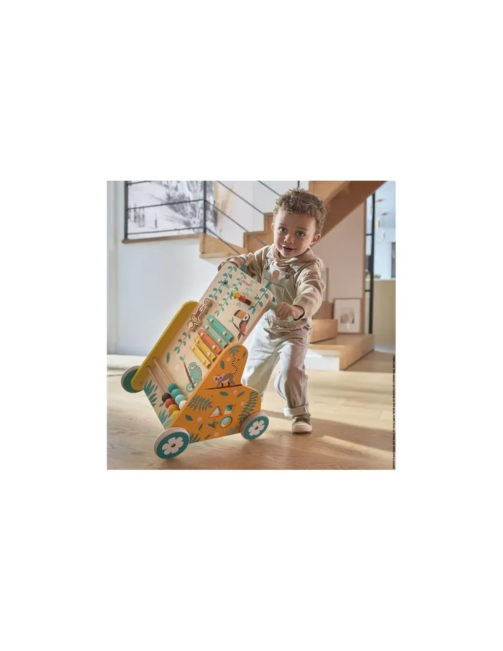 Janod Chariot de marche multi activités Tropik - Hot