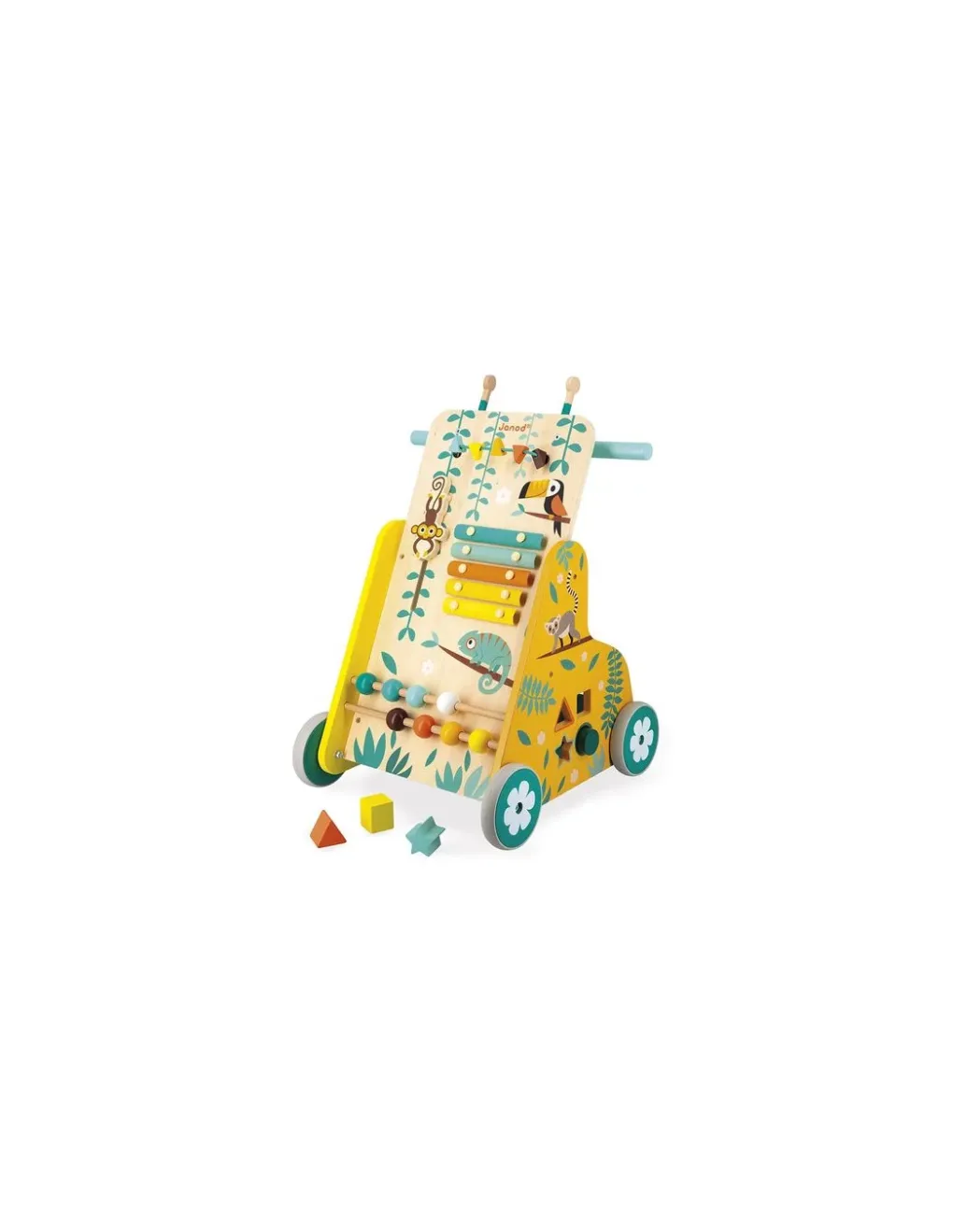 Janod Chariot de marche multi activités Tropik - Hot
