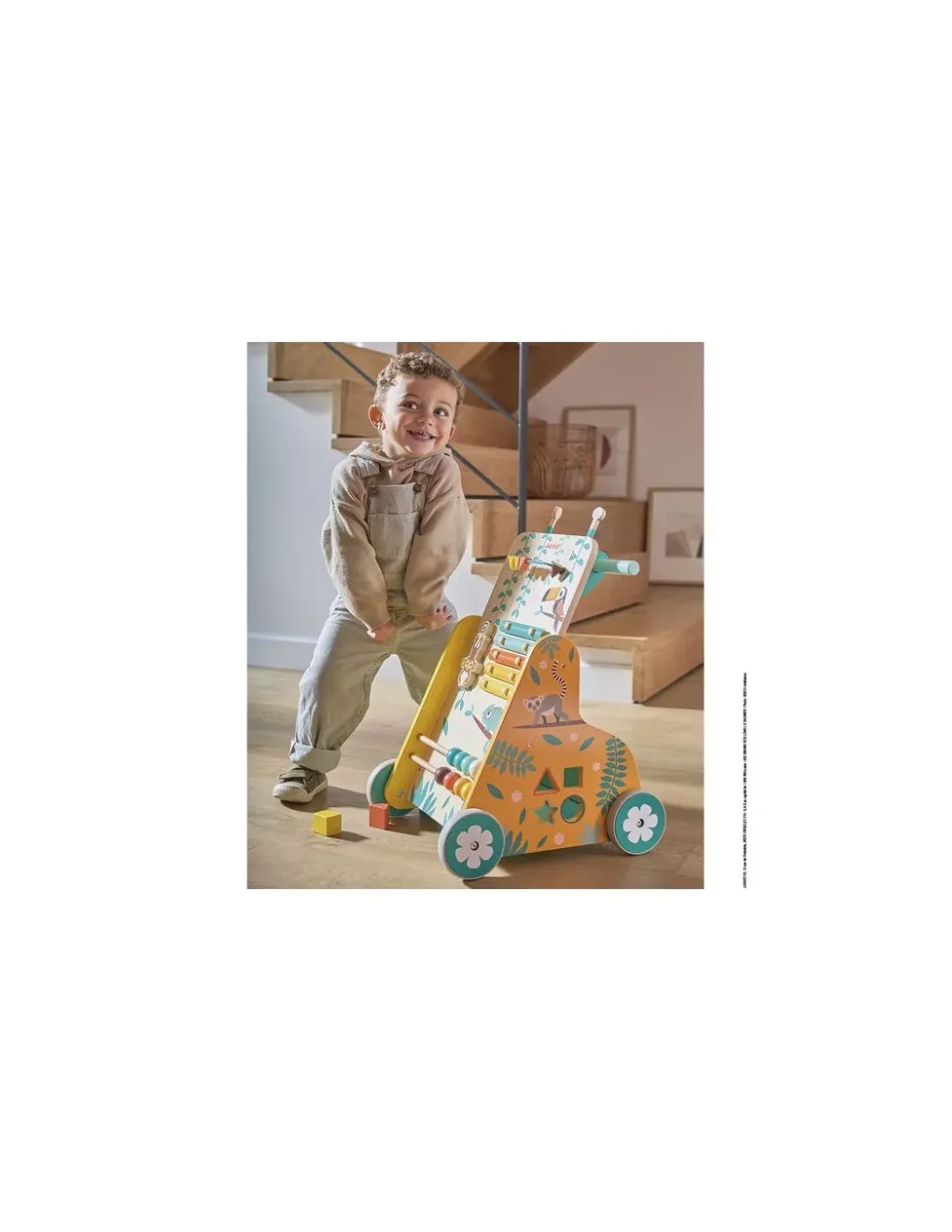 Janod Chariot de marche multi activités Tropik - Hot