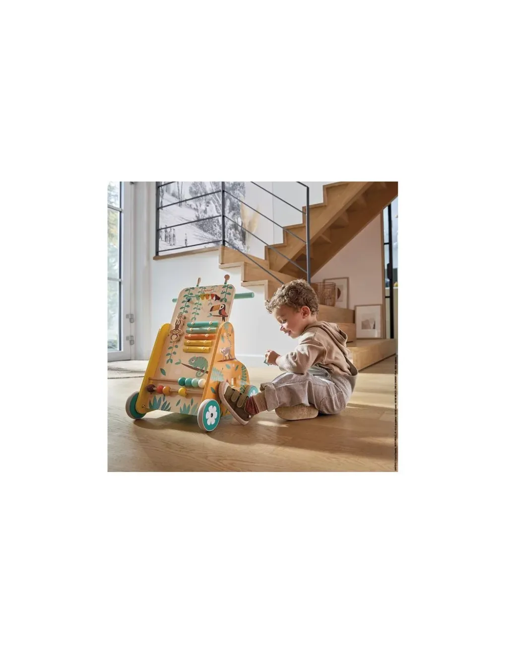 Janod Chariot de marche multi activités Tropik - Hot