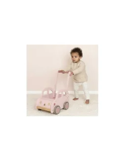 Little Dutch Chariot de marche voiture en bois Rose - Online