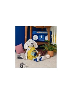 Moulin Roty Chaussons chien Puce bleu Puce & Pilou - New