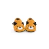 Moulin Roty Chaussons cuir chat moutarde Les moustaches 12/18 m - Clearance