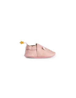 Moulin Roty Chaussons cuir souris rose La petite école de danse 18/24 m - Hot