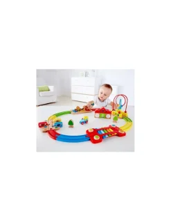 Hape Toys Chemin de fer puzzle arc en ciel - Hape Best