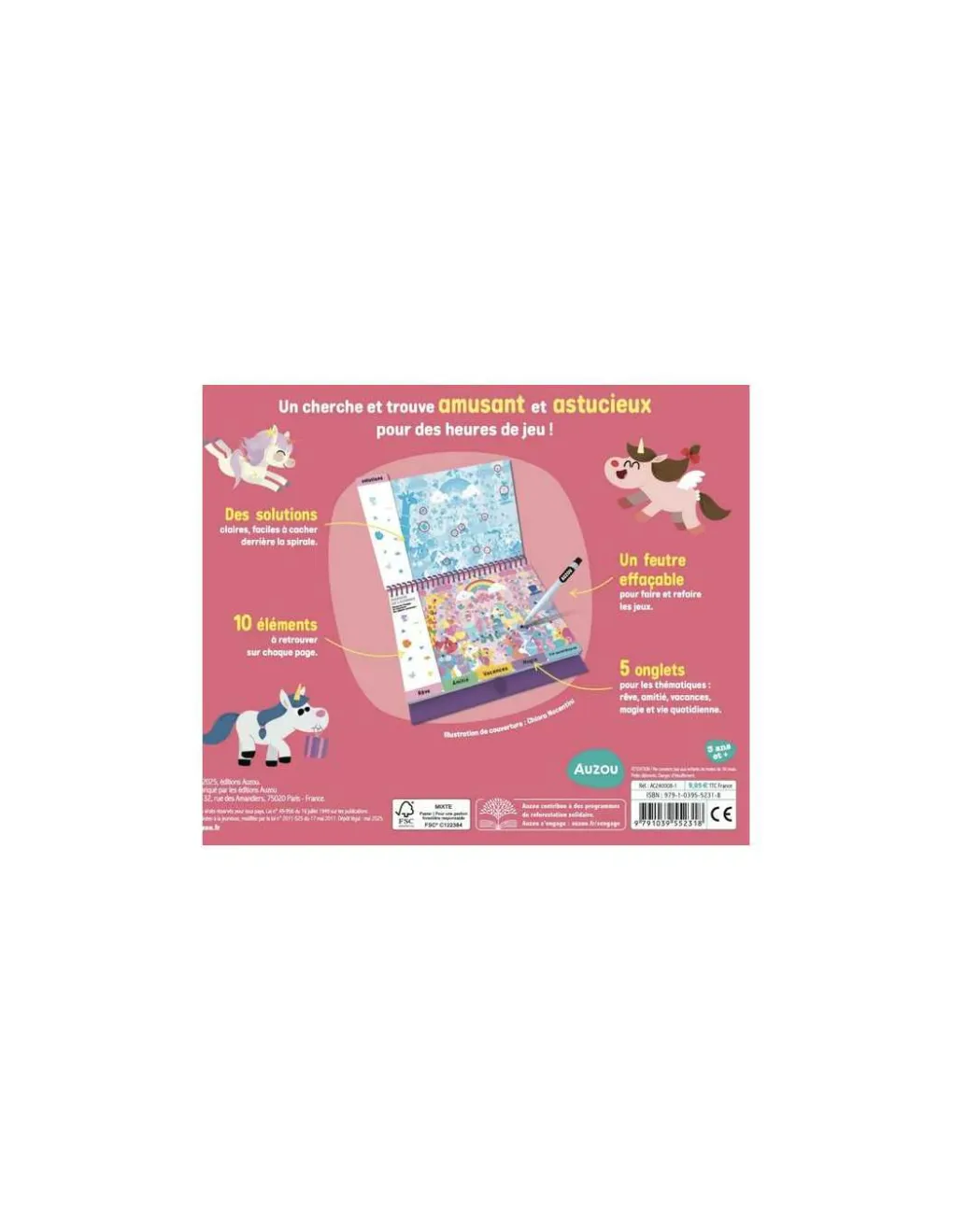 Auzou Cherche et trouve licornes - Discount