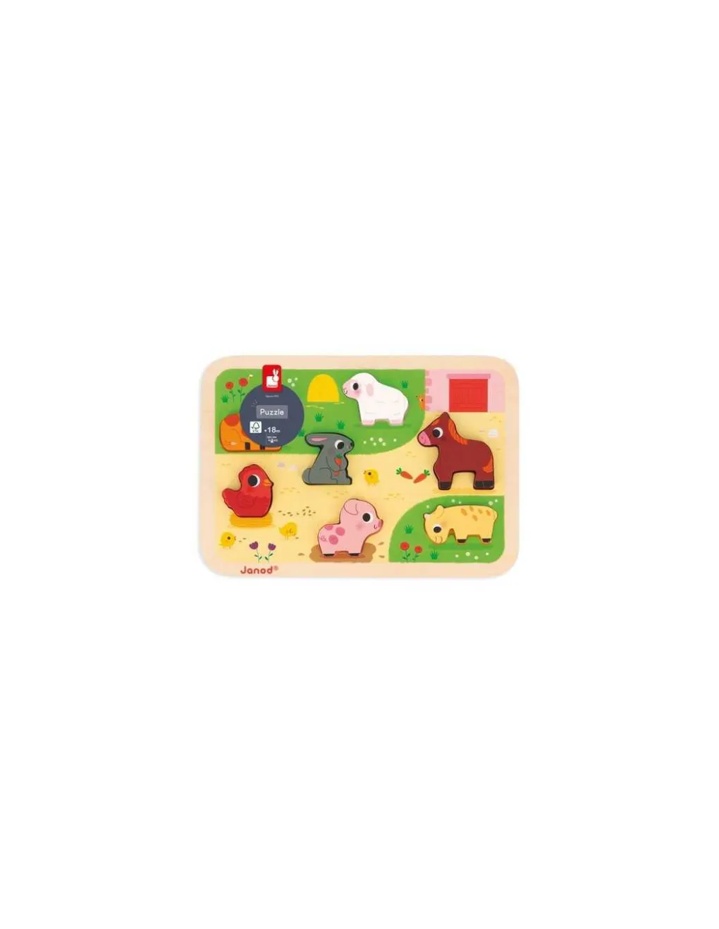 Janod Chunky puzzle La ferme - Outlet