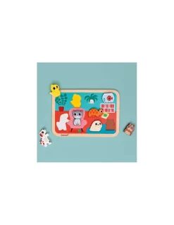 Janod Chunky puzzle Les animaux familiers - Hot