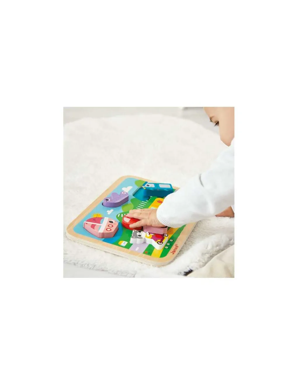 Janod Chunky puzzle Les véhicules - Discount