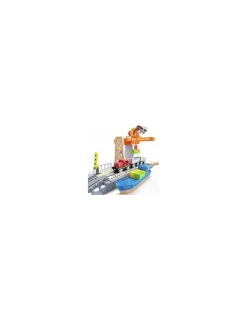 Hape Toys Circuit de train de cargaison avec port maritime - Hape Clearance
