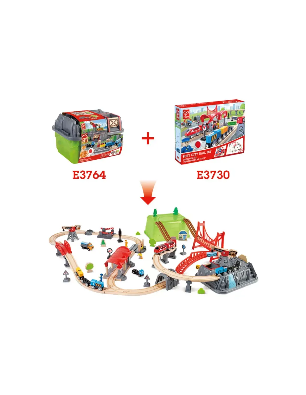 Hape Toys Circuit de train Railway bucket builder - Hape Sale