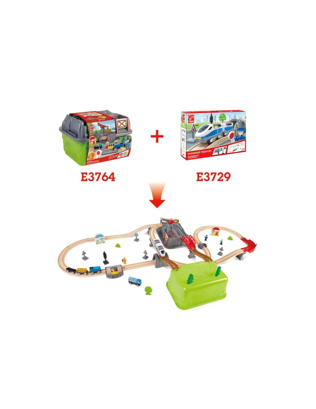 Hape Toys Circuit de train Railway bucket builder - Hape Sale