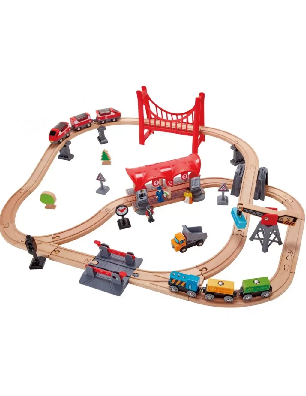 Hape Toys Circuit de train ville animée - Hape Sale