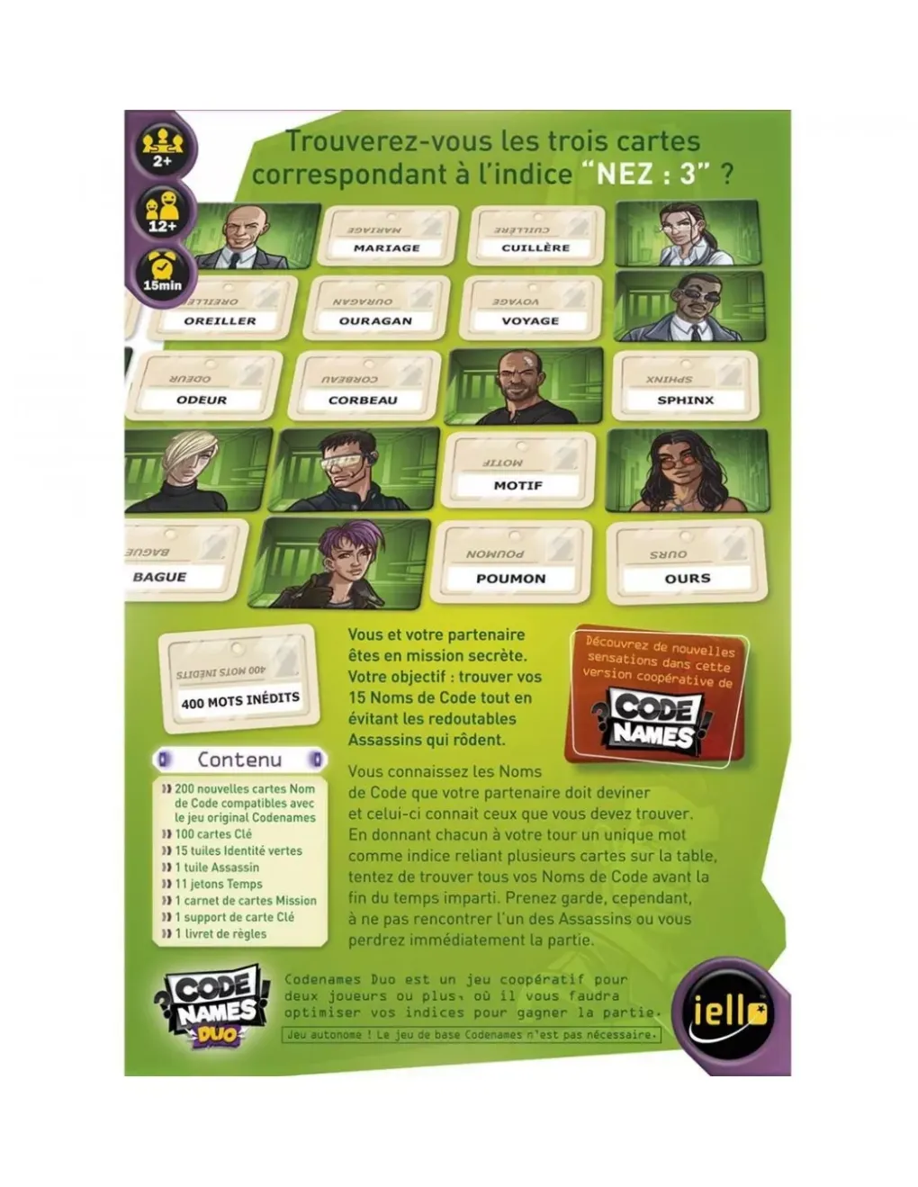 Iello Codenames Duo Best