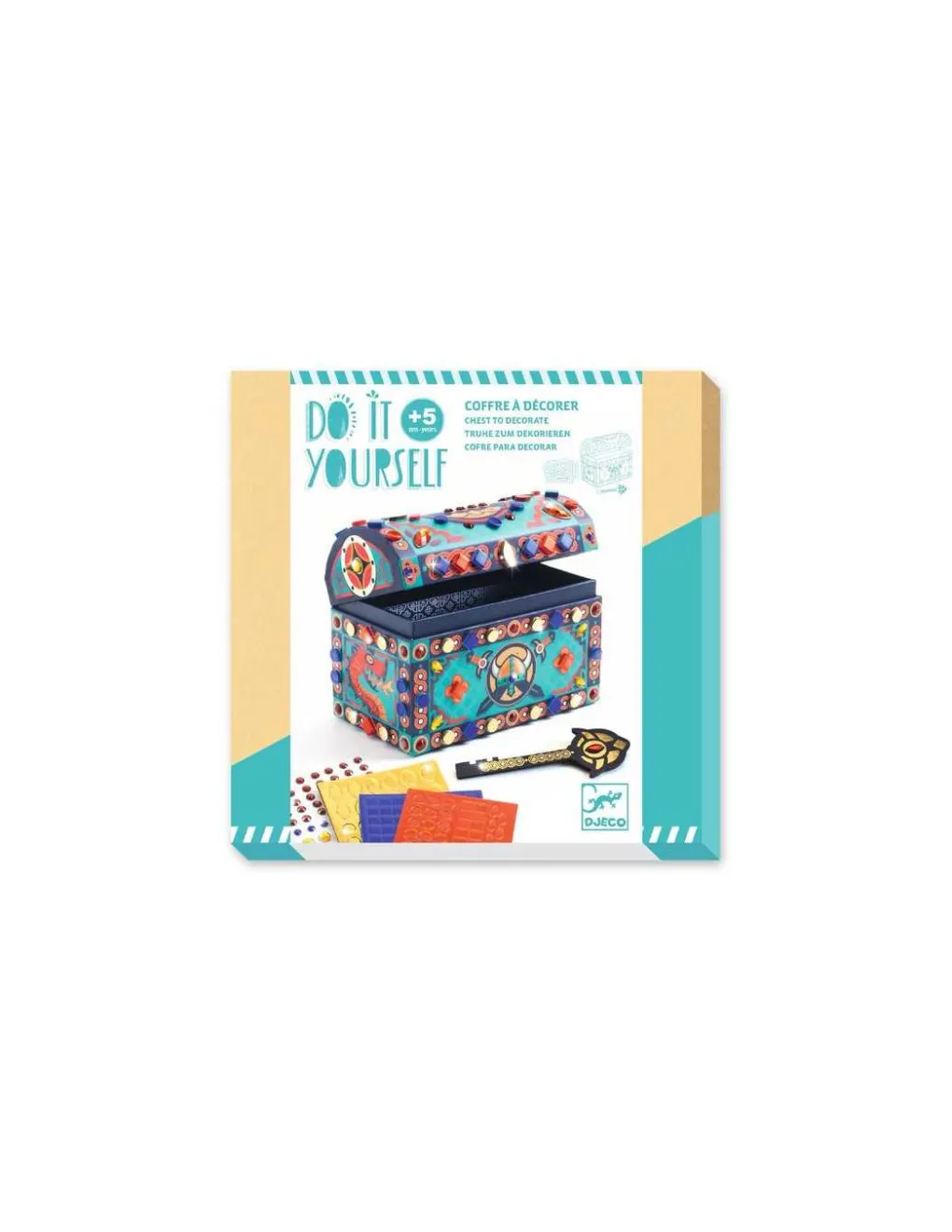 Djeco Coffre à décorer Super trésor - Do it Yourself -