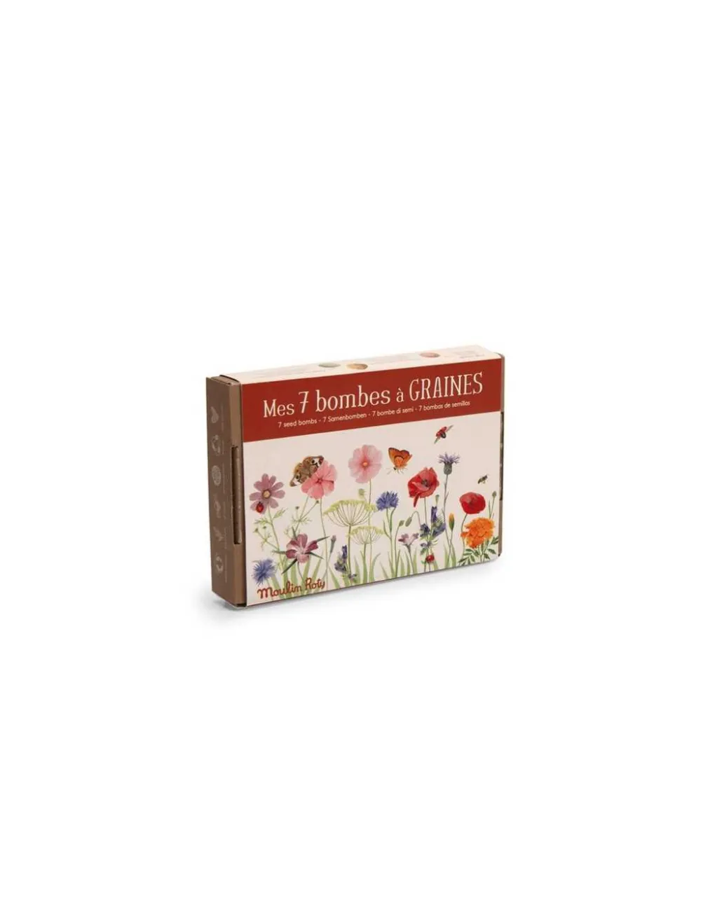 Moulin Roty Coffret 7 bombes à graines Le jardin du Moulin - New