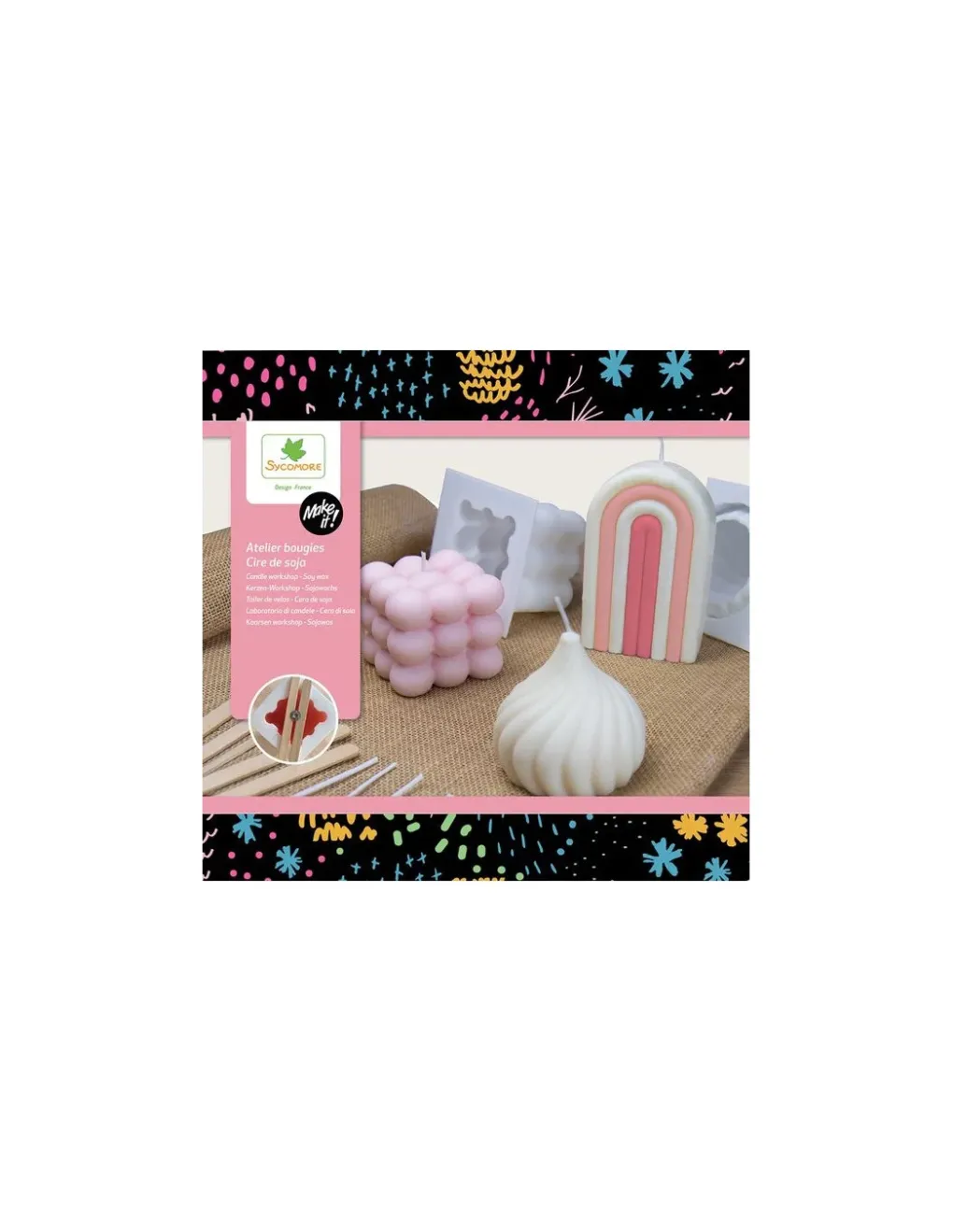 Sycomore Coffret 5 bougies cire de soja - Hot