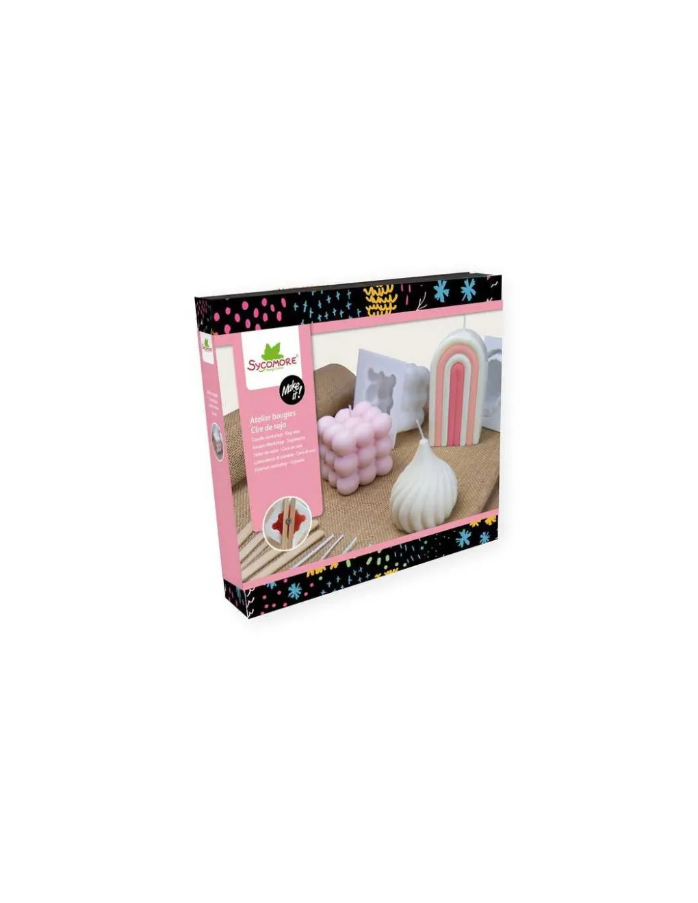 Sycomore Coffret 5 bougies cire de soja - Hot