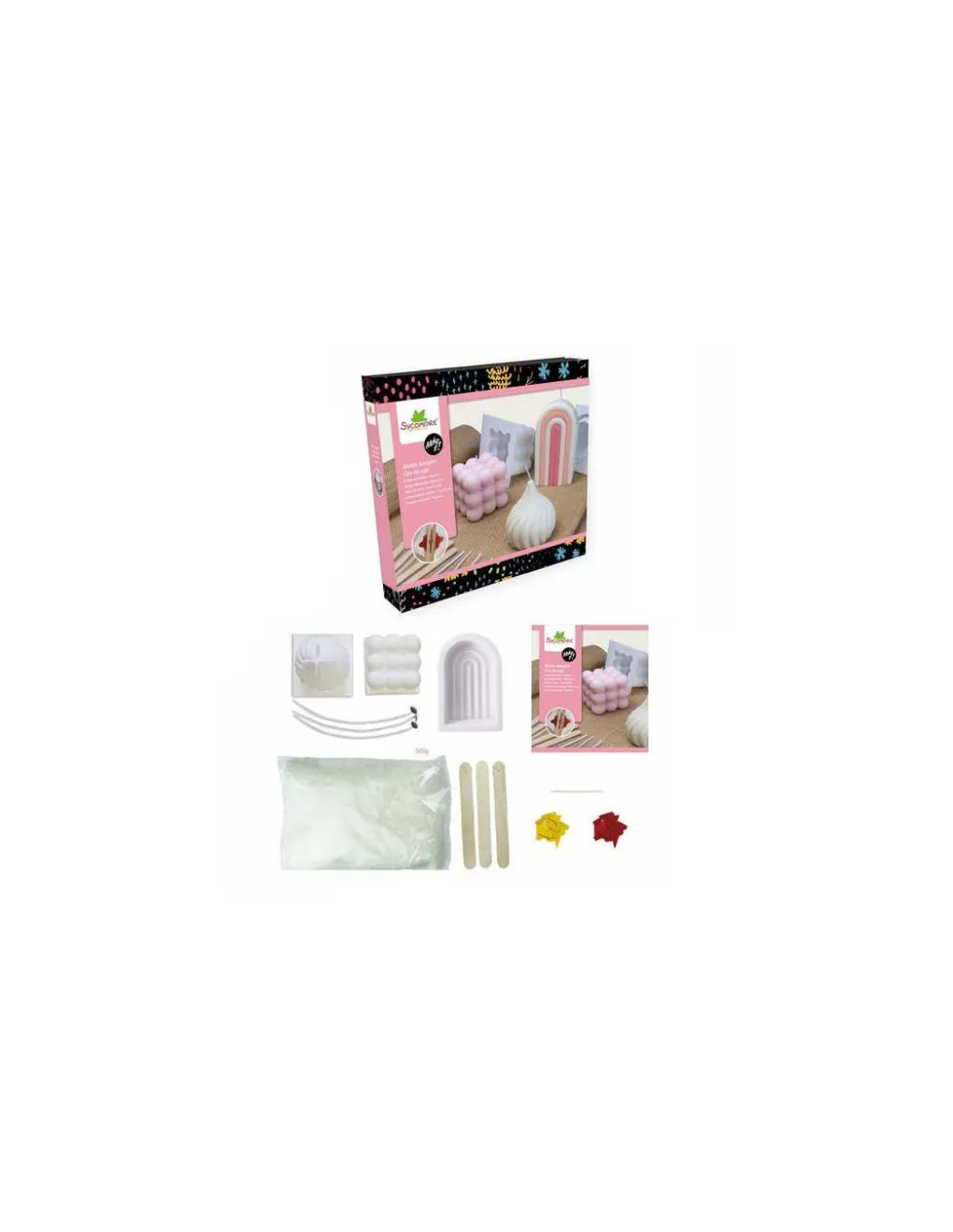 Sycomore Coffret 5 bougies cire de soja - Hot