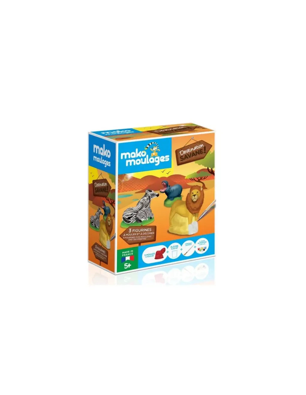 Mako creations Coffret 3 moules destination savane - Mako moulages Best