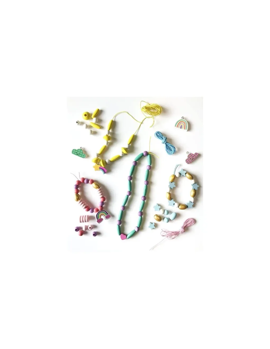 Sycomore Coffret arc en ciel 400 perles en bois - Online