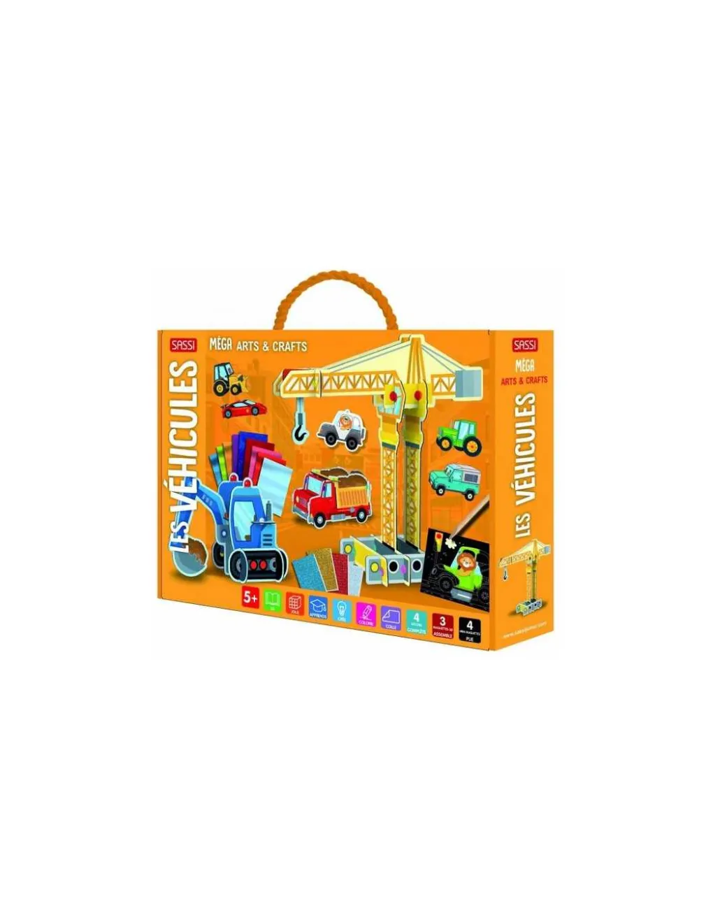 Sassi junior Coffret Arts et Crafts Les Véhicules - Sassi