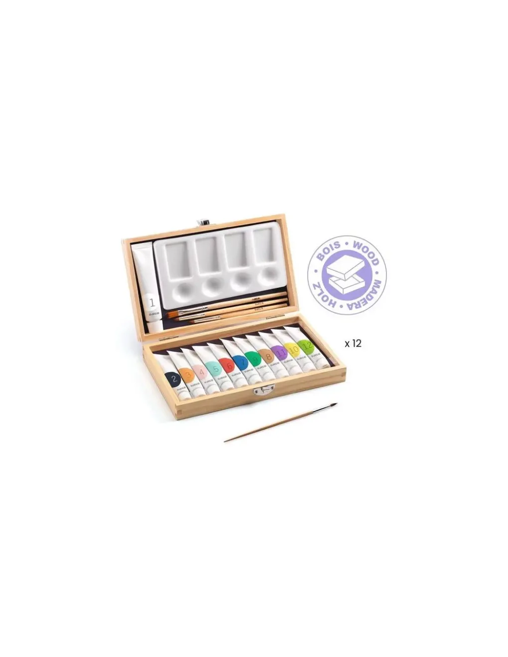 Djeco Coffret d'artiste 12 gouaches - Best